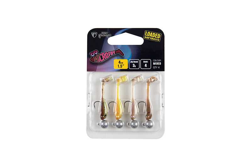 Fox Rage Micro Fry Loaded UV Mixed Colour Pack 4cm