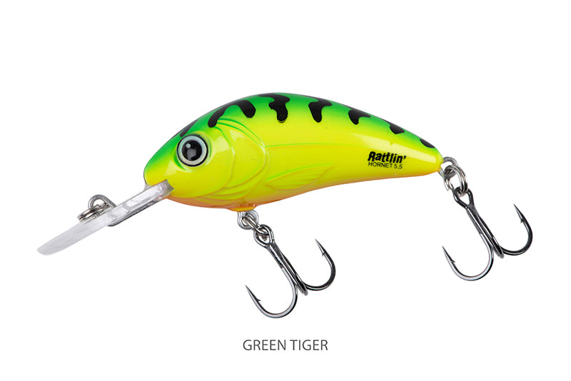 Salmo Floating Rattlin Hornet 3.5cm Green Tiger