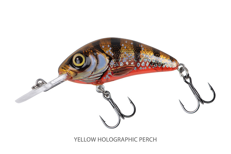Salmo Floating Rattlin Hornet 3.5cm Yellow Holographic Perch