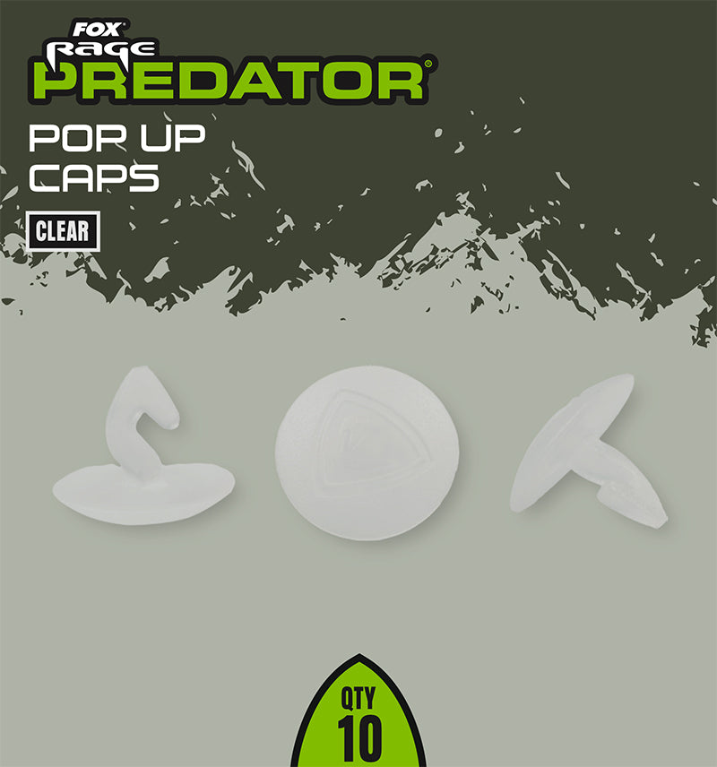 Fox Rage Predator Pop Up Caps - Clear