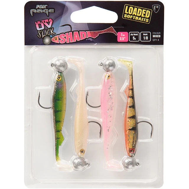 Fox Rage Ultra Slick Shad 11cm Mixed Colours 10g 3/0