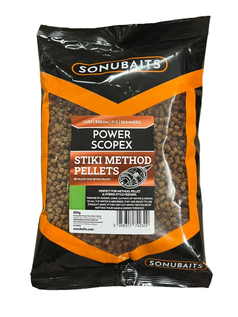 Sonubaits Power Scopex Stiki Method Pellets 4mm 650g