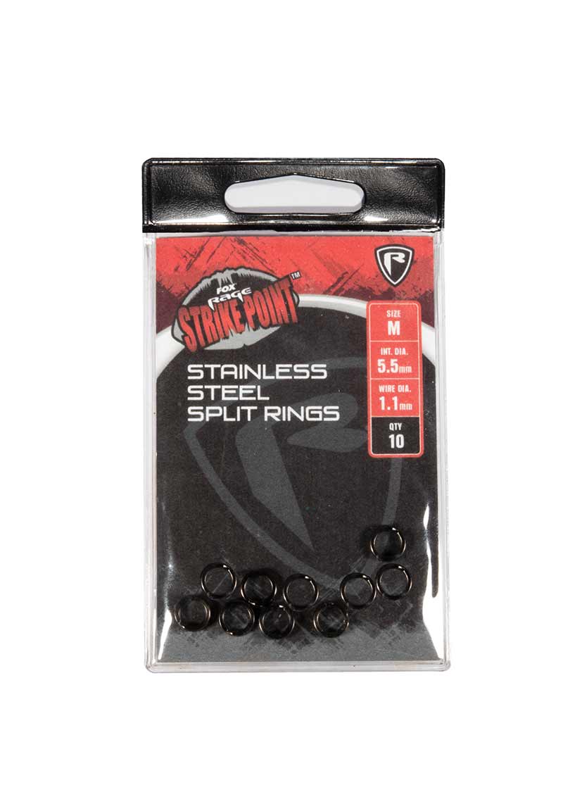 Fox Rage Strike Point Stainless Steel Split Ring M