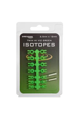 Drennan Twin Hi-Viz Green Isotopes 2.5mm x 12mm