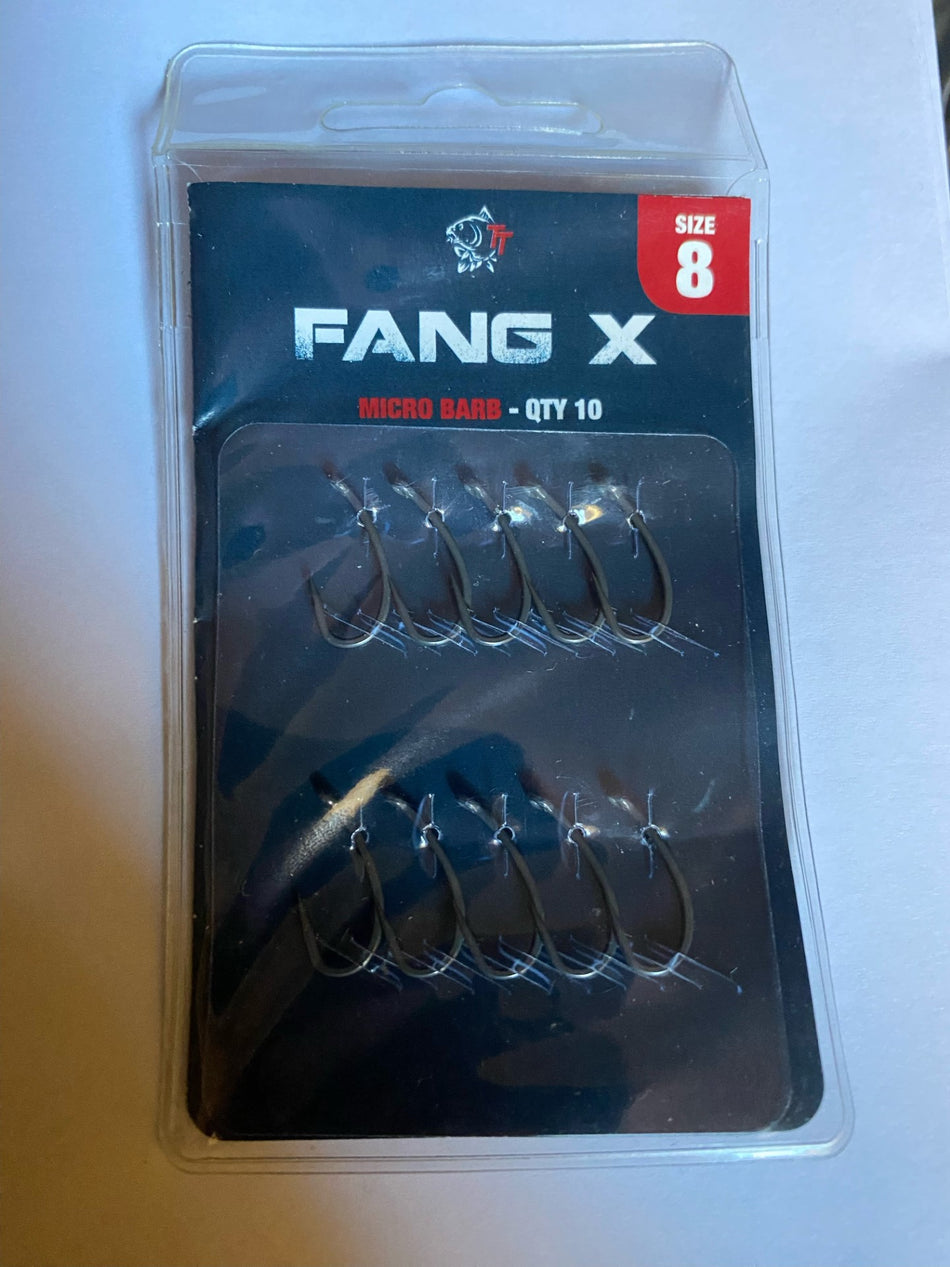 Nash TT Fang X Hooks Micro Barbed Size 8