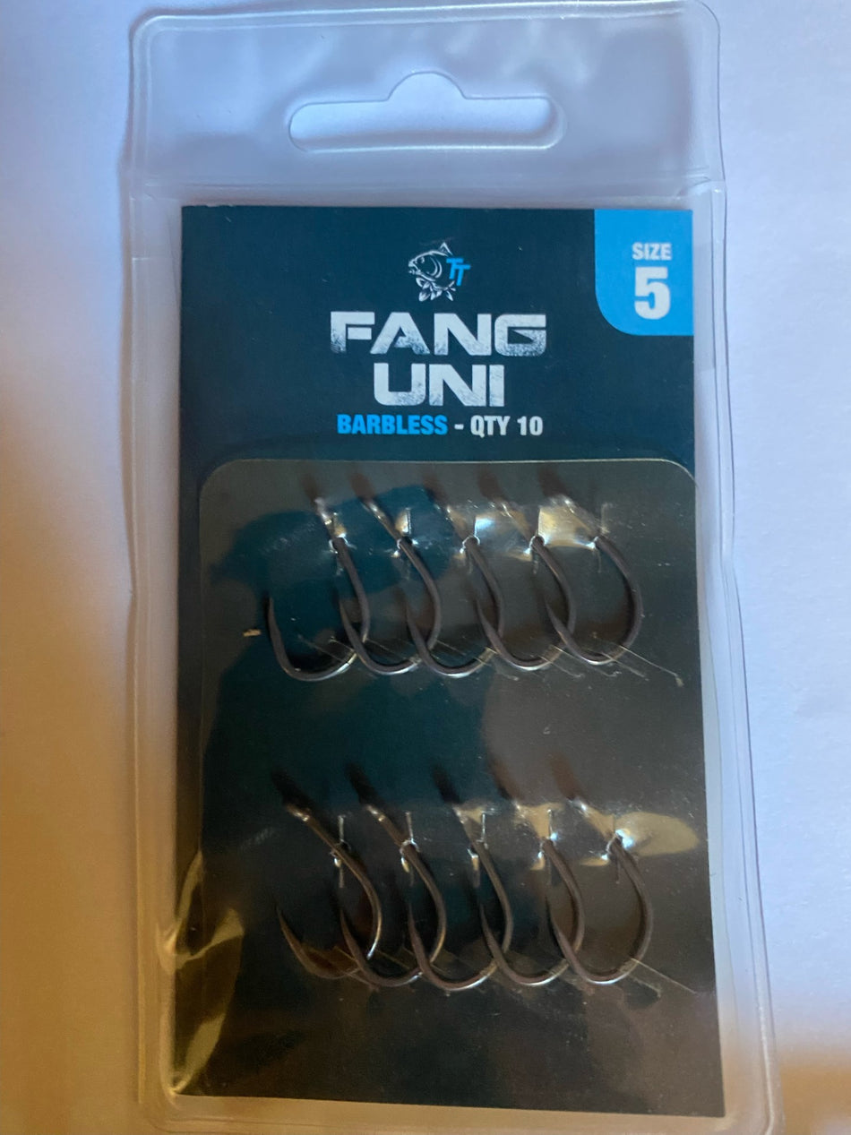 Nash TT Fang Uni Hooks Barbless Size 5