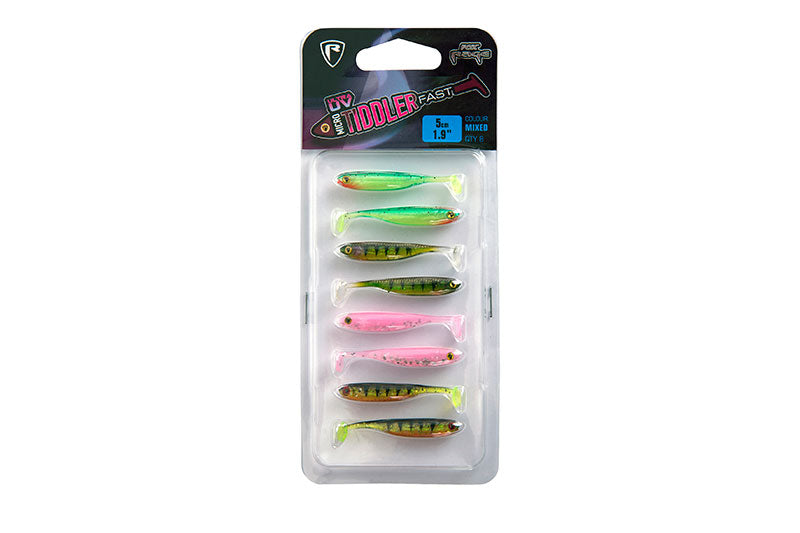 Fox Rage Ultra UV Micro Tiddler Fast 5cm Mixed Colour Pack