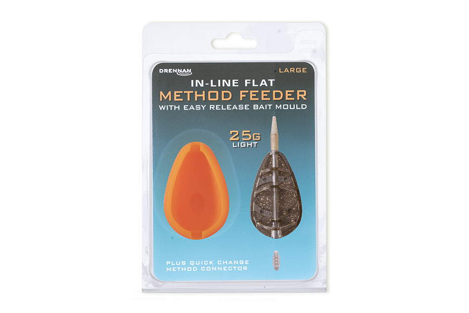 Drennan In-Line Flat Method Feeder With Easy Release Bait Mould