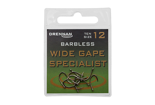 Drennan Barbless Wide Gape Specialist Hooks