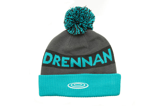 Drennan Aqua/Black Bobble Hat