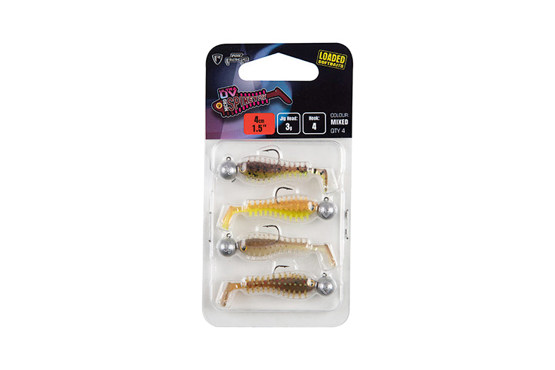 Fox Rage Micro Spikey Fry Loaded UV Mixed Colour Pack 4cm