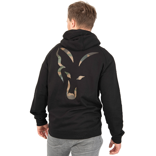 Fox Lightweight Zip Hoodie - Black & Camo